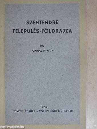 Szentendre település-földrajza