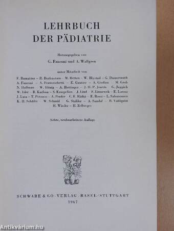 Lehrbuch der Pädiatrie