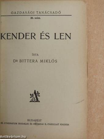 Kender és len