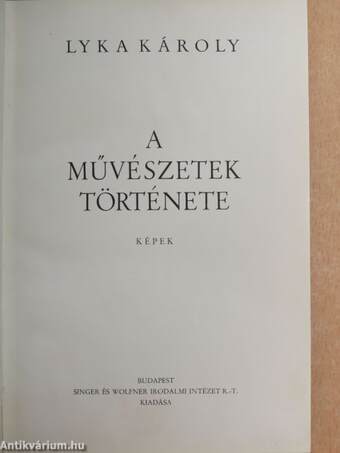 A művészetek története II.