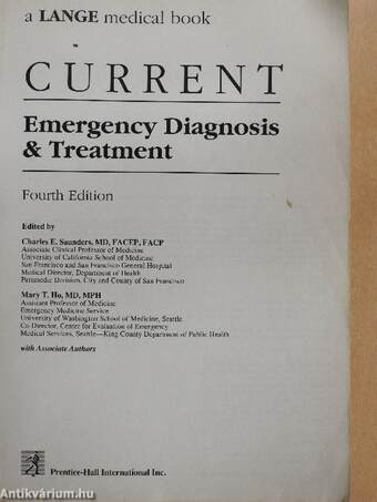 Current Emergency Diagnosis & Treatment