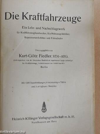 Die Kraftfahrzeuge