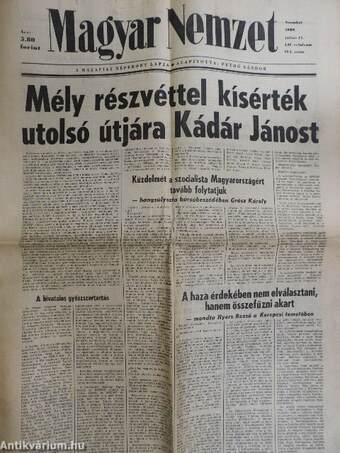Magyar Nemzet 1989. július 15.