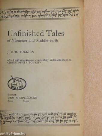 Unfinished Tales of Númenor and Middle-earth