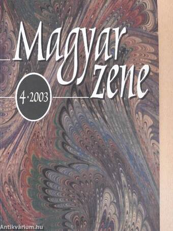 Magyar Zene 2003/4.