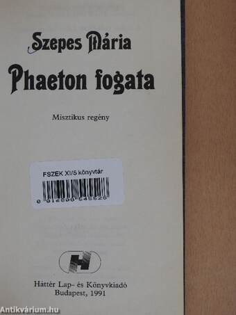 Phaeton fogata