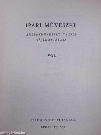 Ipari művészet V-VI.