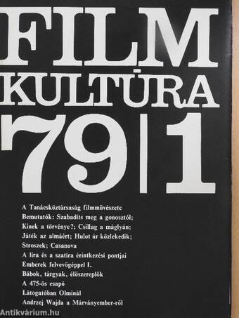 Filmkultúra 1979. január-december