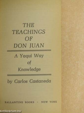 The Teachings of Don Juan