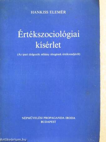 Értékszociológiai kísérlet