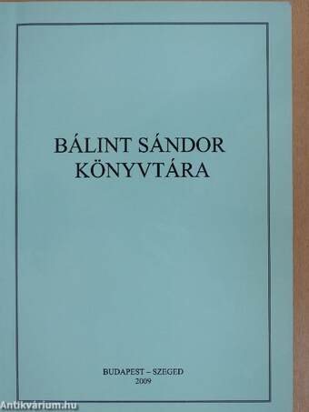 Bálint Sándor könyvtára