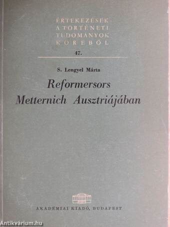Reformersors Metternich Ausztriájában