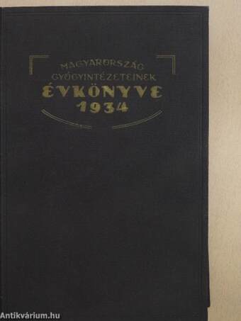 Magyarország gyógyintézeteinek évkönyve 1934