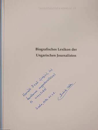 Ki kicsoda a hírközlésben? (dedikált példány)