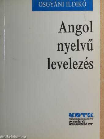 Angol nyelvű levelezés