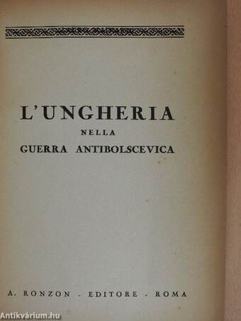 L'Ungheria nella guerra Antibolscevica