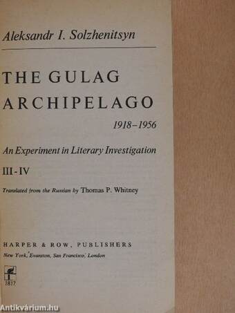 The Gulag Archipelago II.