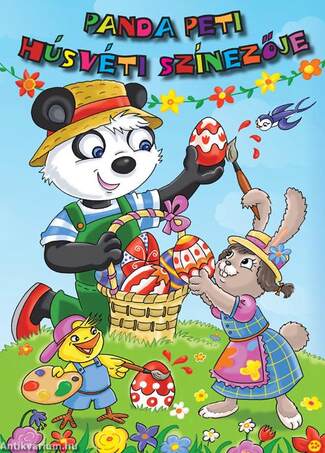 Panda Peti húsvéti színezője