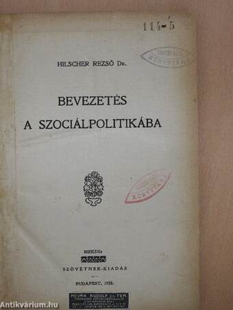 Bevezetés a szociálpolitikába