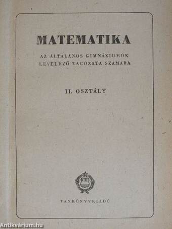 Matematika II.