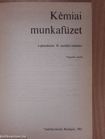 Kémia III. munkafüzet