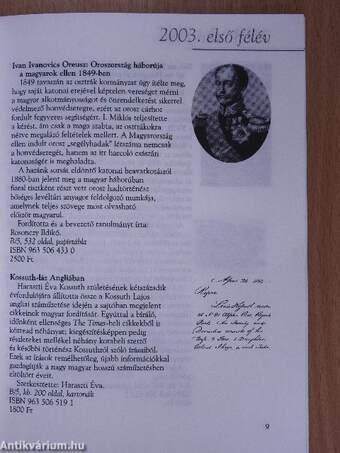 Balassi Kiadó 2003/I.