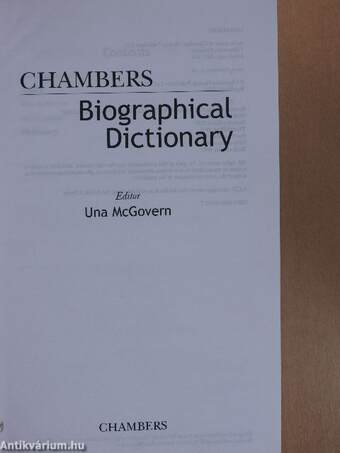 Chambers Biographical Dictionary