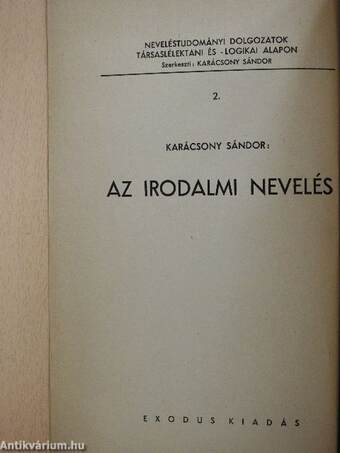 Az irodalmi nevelés