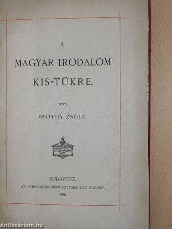 A magyar irodalom kis-tükre