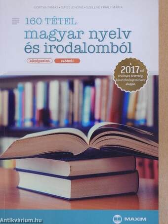 160 tétel magyar nyelv és irodalomból