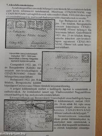 Csehszlovák postaigazgatás Kárpátalján 1919-1939