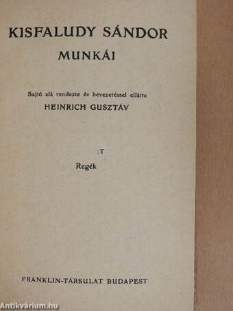 Kisfaludy Sándor munkái II.