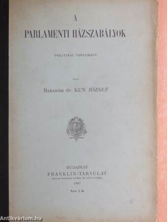 A parlamenti házszabályok