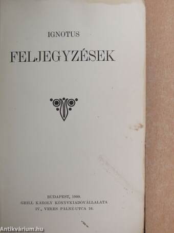 Feljegyzések