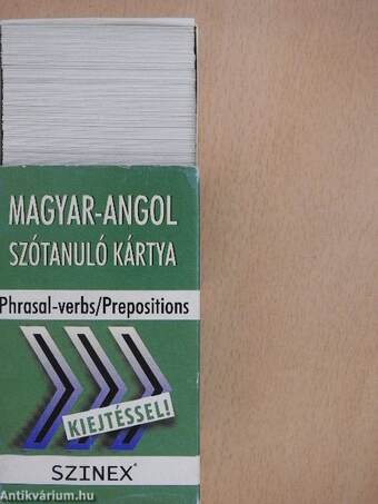 Magyar-angol szótanuló kártya - Phrasal-verbs/Prepositions