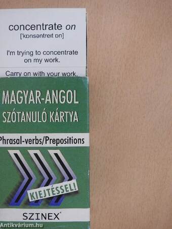 Magyar-angol szótanuló kártya - Phrasal-verbs/Prepositions