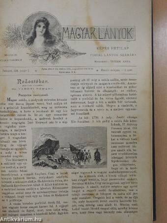 Magyar Lányok 1896. (nem teljes évfolyam)