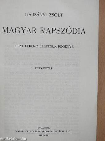 Magyar rapszódia I-IV.