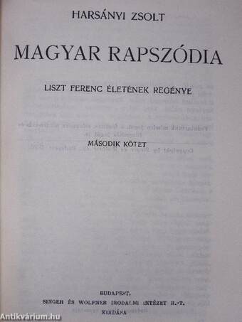 Magyar rapszódia I-IV.