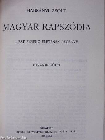 Magyar rapszódia I-IV.