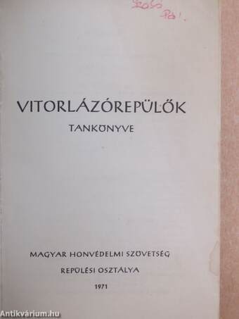 Vitorlázórepülők tankönyve