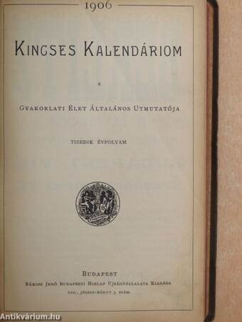 Kincses Kalendáriom 1906