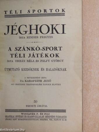 Jéghoki/A szánkó-sport téli játékok