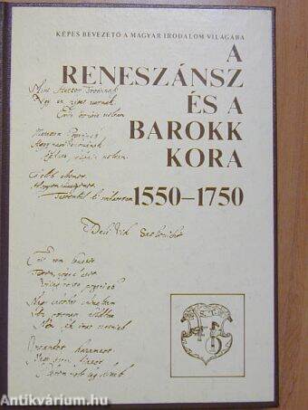 A reneszánsz és a barokk kora (1550-1750)/Kazinczy és kora (1750-1817)/Ábrándok és tettek kora (1817-1842)/Petőfi és kora (1842-1849)/"Elzúgtak forradalmai..." (1849-1875)