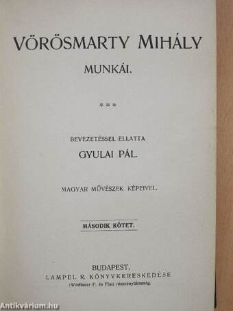 Vörösmarty Mihály munkái II.