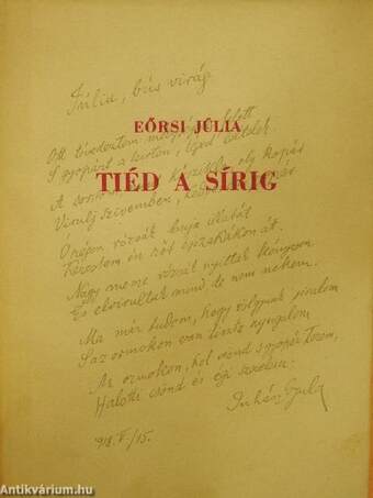 Tiéd a sírig