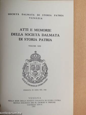 La formazione e lo sviluppo dell'autonomia comunale delle cittá dalmate nel medioevo