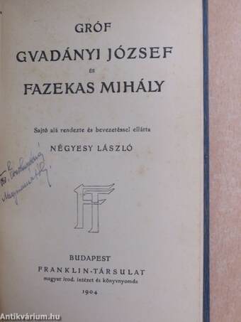 Gróf Gvadányi József és Fazekas Mihály