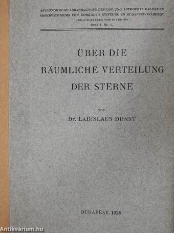 Über die räumliche Verteilung der Sterne