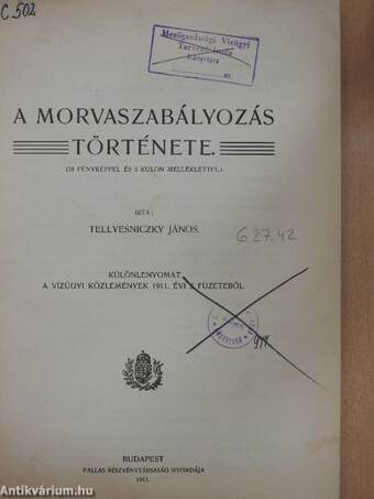 A Morvaszabályozás története